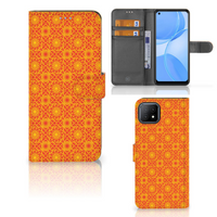 OPPO A73 5G Telefoon Hoesje Batik Oranje - thumbnail