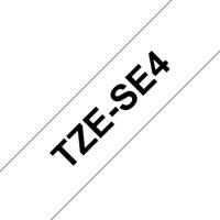 Brother TZe-SE4 Labeltape beveiliging Tapekleur: Wit Tekstkleur: Zwart 18 mm 8 m - thumbnail