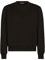 Dolce & Gabbana sweat à logo DG embossé - Noir