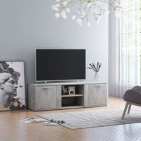 Tv-meubel 120x34x37 cm spaanplaat betongrijs - thumbnail