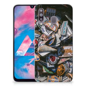 Samsung Galaxy M30 Siliconen Hoesje met foto Badges