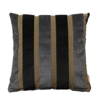 Dutchbone sierkussen Scott zwart/grijs (45x45 cm)
