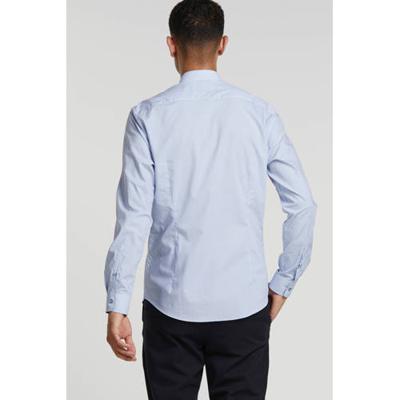 ESPRIT Men Collection slim fit overhemd met all over print lichtblauw ESPRIT Men Collection slim fit overhemd met all over print lichtblauw