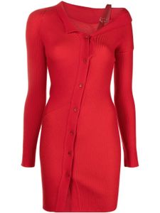 Jacquemus robe courte La Robe Maille Colin - Rouge