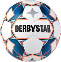 Derbystar Voetbal Stratos V20 S-Light 1038 wit blauw oranje