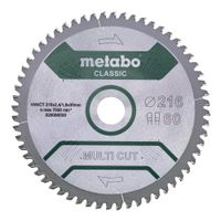 Metabo Accessoires Cirkelzaagblad | Multi Cut Classic | 216x30mm | Z60 FZ/TZ 5° neg/B - 628655000 - thumbnail