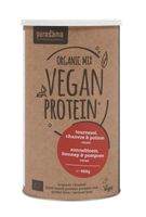 Proteine zonnebloem hennep pompoen cacao vegan bio