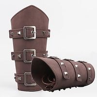 armband breed boogschieten armbeschermer viking bracer gauntlet polsbandje armband retro vintage middeleeuws renaissance 17e eeuw 1 paar Lightinthebox