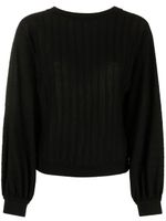 Boutique Moschino pull ample à col rond - Noir