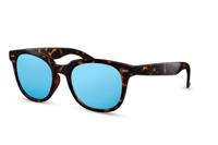 CWI zonnebril unisex wayfarer cat.3 bruin/blauw (CWI1569)