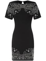 Philipp Plein robe courte à motif cachemire - Noir - thumbnail