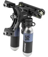 Topeak Elite 2 Tri-Backup rolstoelhouder voor flessenhouder en accessoires, uniseks, volwassenen, zwart, eenheidsmaat