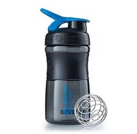 BlenderBottle 40.059 drinkfles Sporten 590 ml Kunststof Zwart, Cyaan - thumbnail