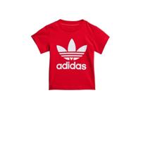 adidas Originals unisex T-shirt TREFOIL TEE met logo roze/wit