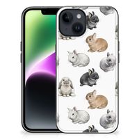 Dierenprint Telefoonhoesje voor iPhone 15 Konijntjes - thumbnail