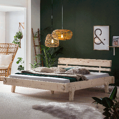 Artistiq Bed 'Kosa' 140 x 200cm, kleur Naturel