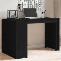 Bureau 123,5x73,5x75 cm bewerkt hout zwart - thumbnail