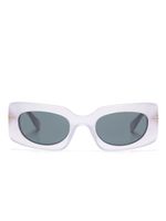 Marc Jacobs Eyewear lunettes de soleil rectangulaires à logo gravé - Violet