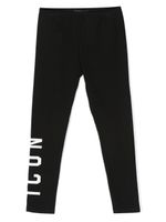 DSQUARED2 KIDS legging à logo imprimé - Noir - thumbnail