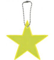 Moses sleutelhanger Glimmis ster 15 cm geel