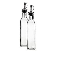 2x Olie/azijn flessen 300 ml