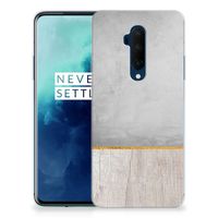 OnePlus 7T Pro Bumper Hoesje Wood Concrete