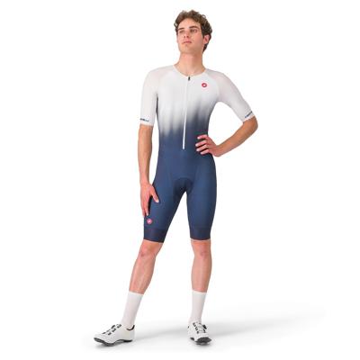 Castelli core tri suit short sleeve blauw heren XL