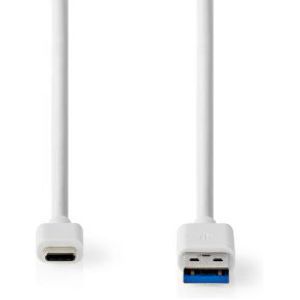 Nedis CCGW61650WT10 USB-kabel 1 m USB 3.2 Gen 2 (3.1 Gen 2) USB A USB C Wit