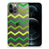 iPhone 12 Pro Max TPU bumper Zigzag Groen