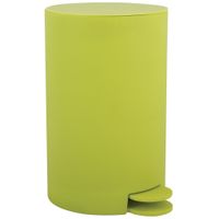 MSV kleine pedaalemmer - kunststof - appelgroen - 3L - 15 x 27 cm - Badkamer/toilet   -