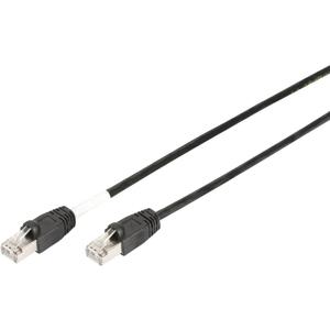 Digitus DK-1644-010/BL-OD RJ45 Netwerkkabel, patchkabel CAT 6 S/FTP 1.00 m Zwart UV-bestendig, Verdraaide paren 1 stuk(s)