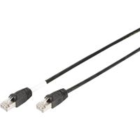 Digitus DK-1644-010/BL-OD RJ45 Netwerkkabel, patchkabel CAT 6 S/FTP 1.00 m Zwart UV-bestendig, Verdraaide paren 1 stuk(s) - thumbnail