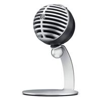 Shure MV5 digitale condensormicrofoon met cardioïde - plug -and -play met iOS, Mac, pc, op het scherm, bevat USB- en bliksemkabels - grijs met zwart schuim