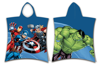 Marvel poncho 50 x 115 cm (blauw) - thumbnail