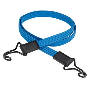 Flat bungee 30cm - colour : light bluedouble reverse hook