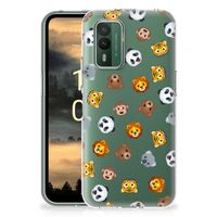 TPU bumper voor Nokia XR21 Dieren Emojis - thumbnail