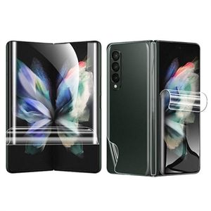 Full Cover Samsung Galaxy Z Fold4 TPU Beschermingsset - Doorzichtig