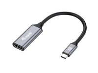 Equip 133491 video kabel adapter 0,15 m USB Type-C HDMI Zwart, Grijs - thumbnail