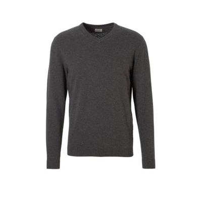 JACK & JONES ESSENTIALS trui JJEBASIC donkergrijs