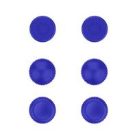 Lenovo Legion Go Joystick Caps, 3 paar (6 stuks), 3 stijlen (concaaf, bolvormig, cilinder), gemaakt voor Legion Go, ook compatibel met Steam Deck & ROG Ally- Indigo Blue