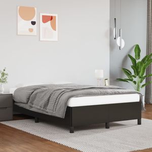 Bedframe kunstleer zwart 120x200 cm