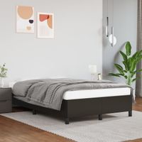 Bedframe kunstleer zwart 120x200 cm - thumbnail