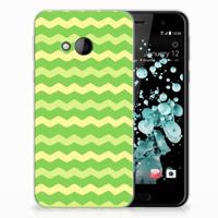 HTC U Play TPU bumper Waves Green