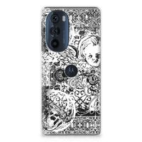 Silicone Back Case Motorola Edge 30 Pro Skulls Angel