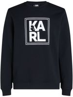 Karl Lagerfeld sweat en coton biologique à logo imprimé - Noir