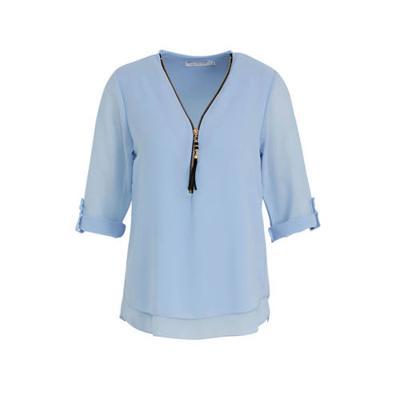 LOLALIZA top lichtblauw