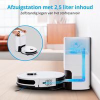 Medion MD 11415 Dweil- en zuigrobot Wit Spraakgestuurd, Met stofzak, Besturing via App, Incl. accu, Met dweilfunctie, Compatibel met Amazon Alexa, Compatibel - thumbnail