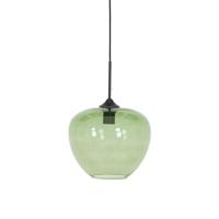 Light & Living Hanglamp Glas Groen-Matzwart Mayson Ø 30 x 25cm