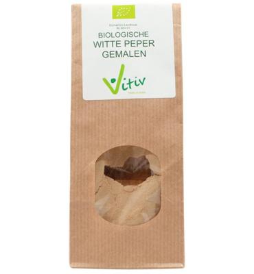 Vitiv Vitiv Peper Gemalen Wit Bio (250g)