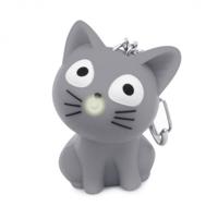 Balvi sleutelhanger Katy junior 5,5 cm kunststof grijs